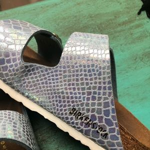 Arizona Birkenstock  Shiny Snake Sky color